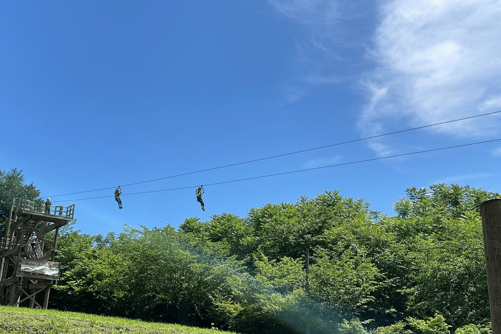 PANZAぎふ清流里山公園のジップライン　レビュー