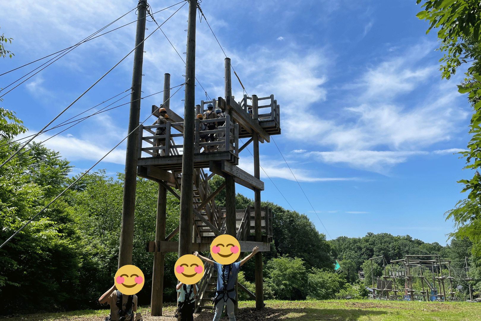 PANZAぎふ清流里山公園のジップライン