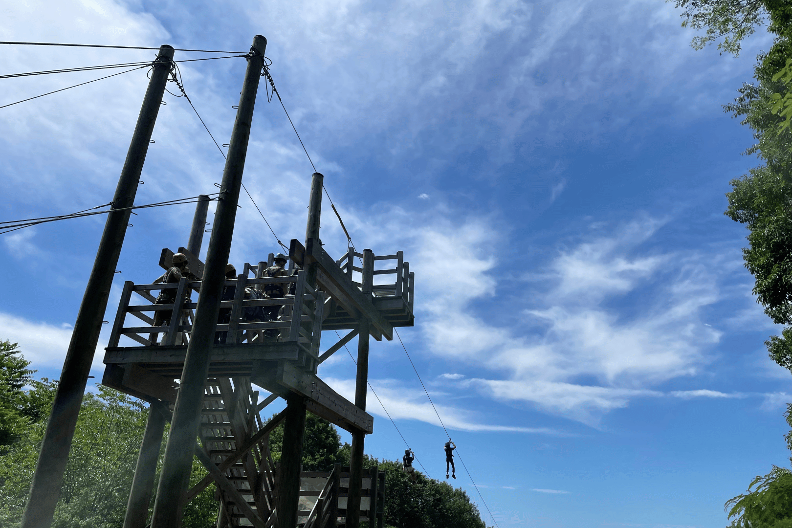 PANZAぎふ清流里山公園のジップライン