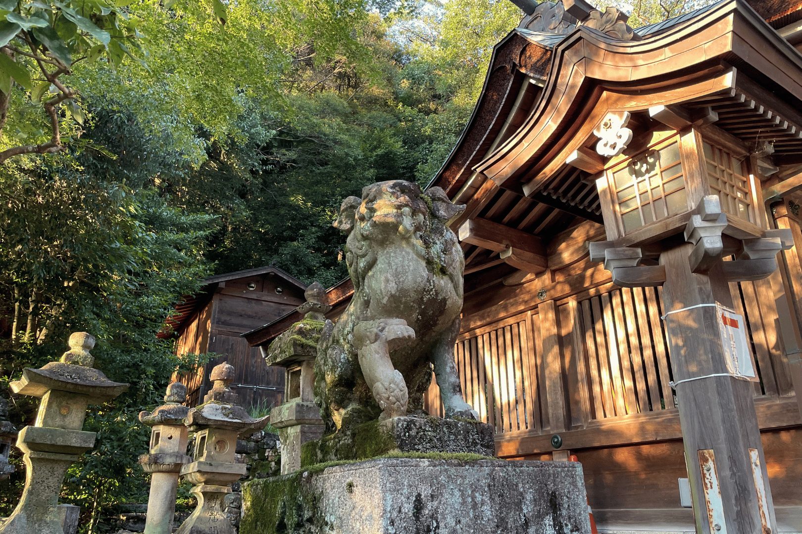 伊並波神社　抱きこま犬